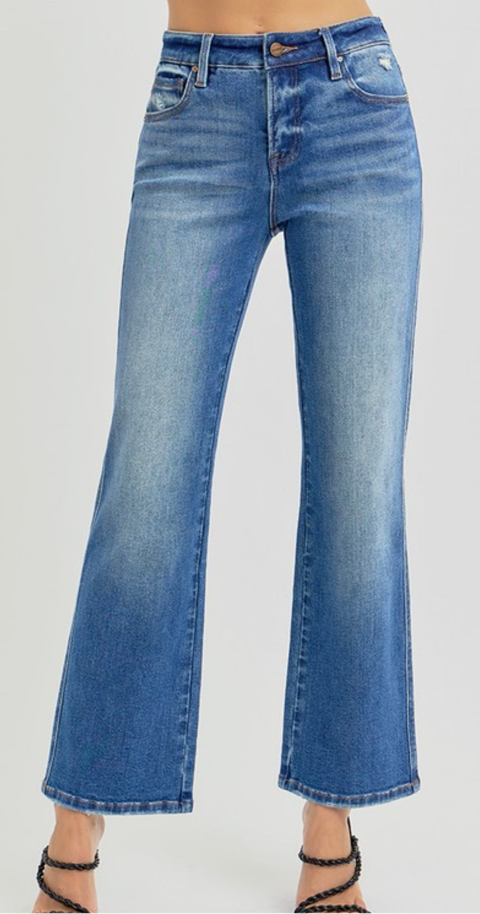 Risen Straight Leg Tummy Control Jeans
