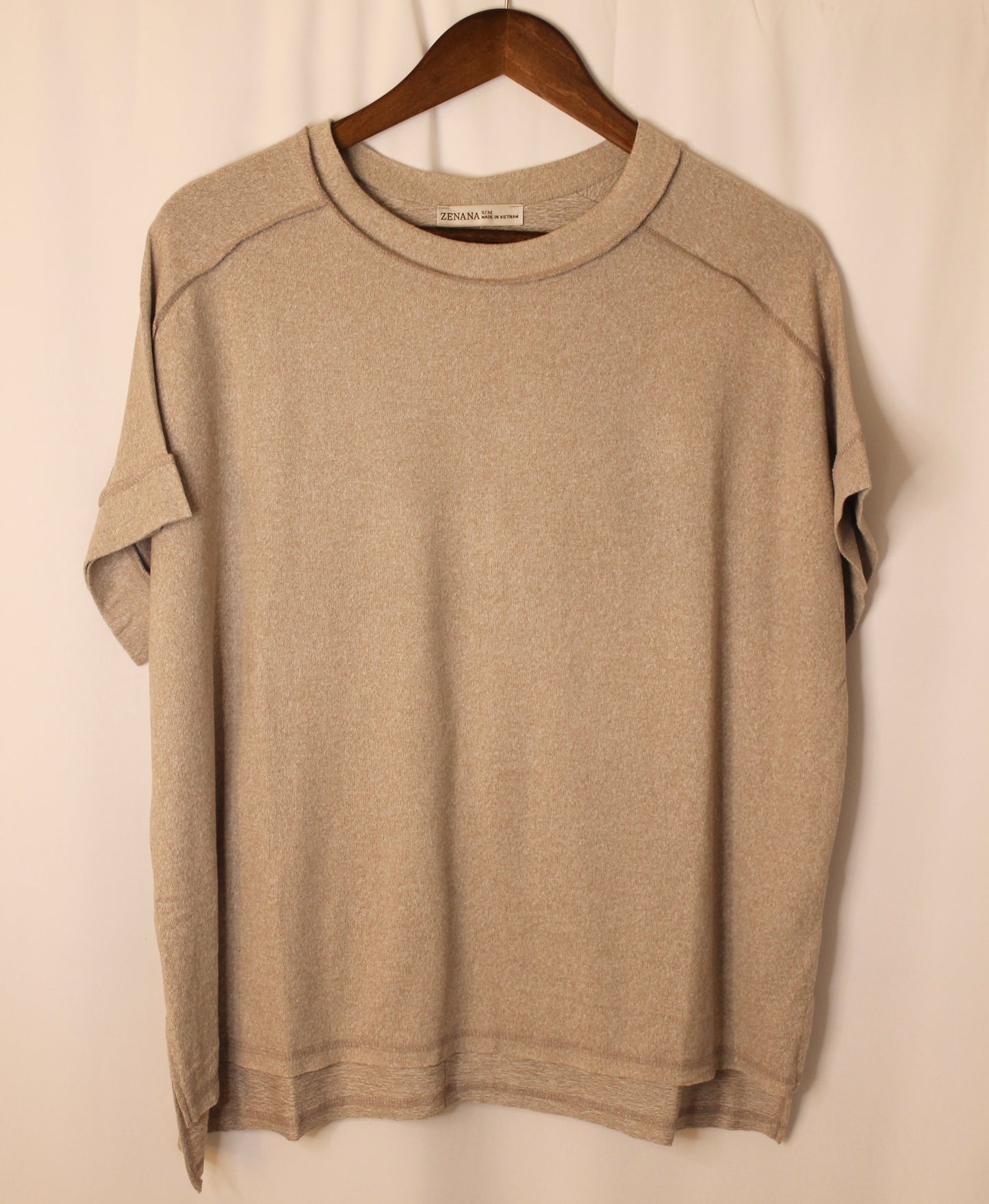 Exposed Seam Top by Zenana