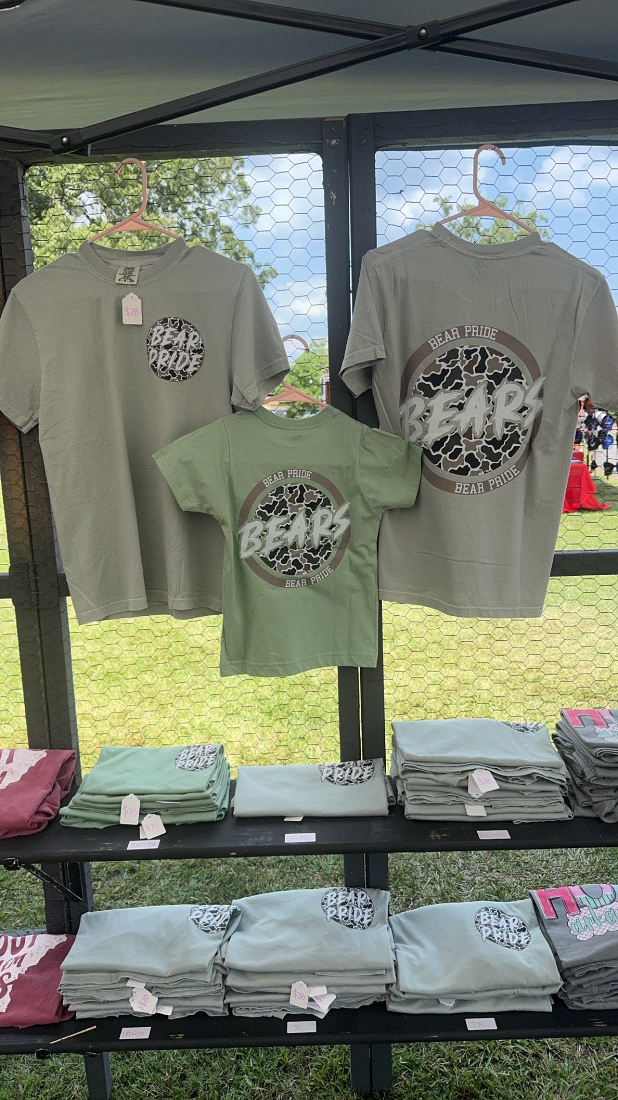 Adult Camo Bears tees