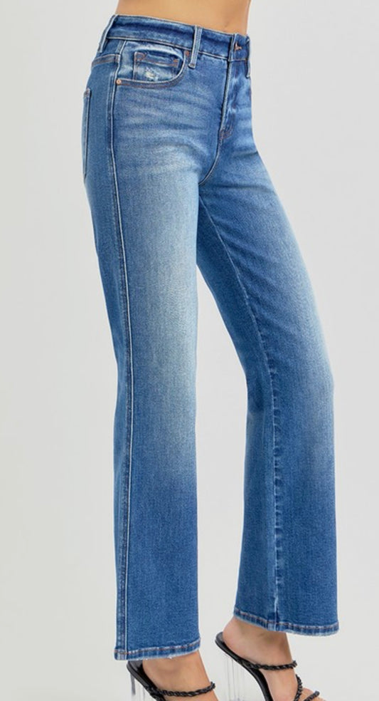 Risen Straight Leg Tummy Control Jeans
