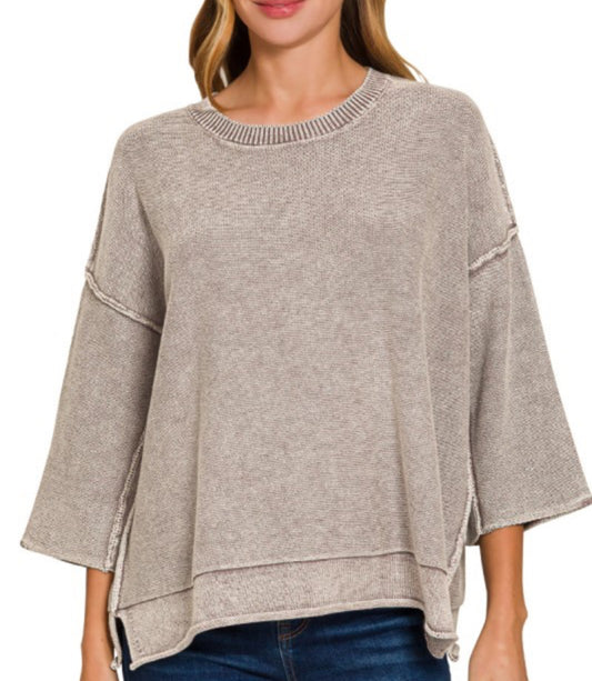 Brown Zenana sweater