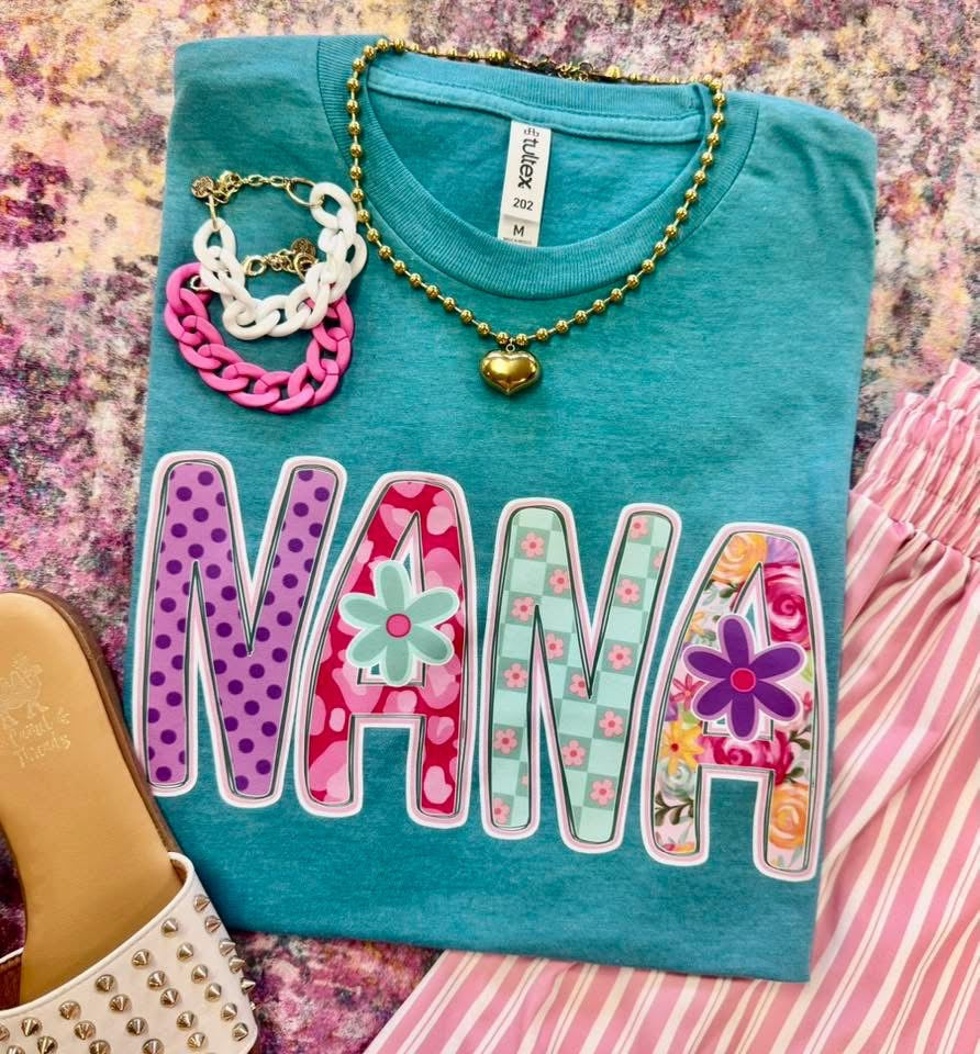 Floral Custom Name Tees