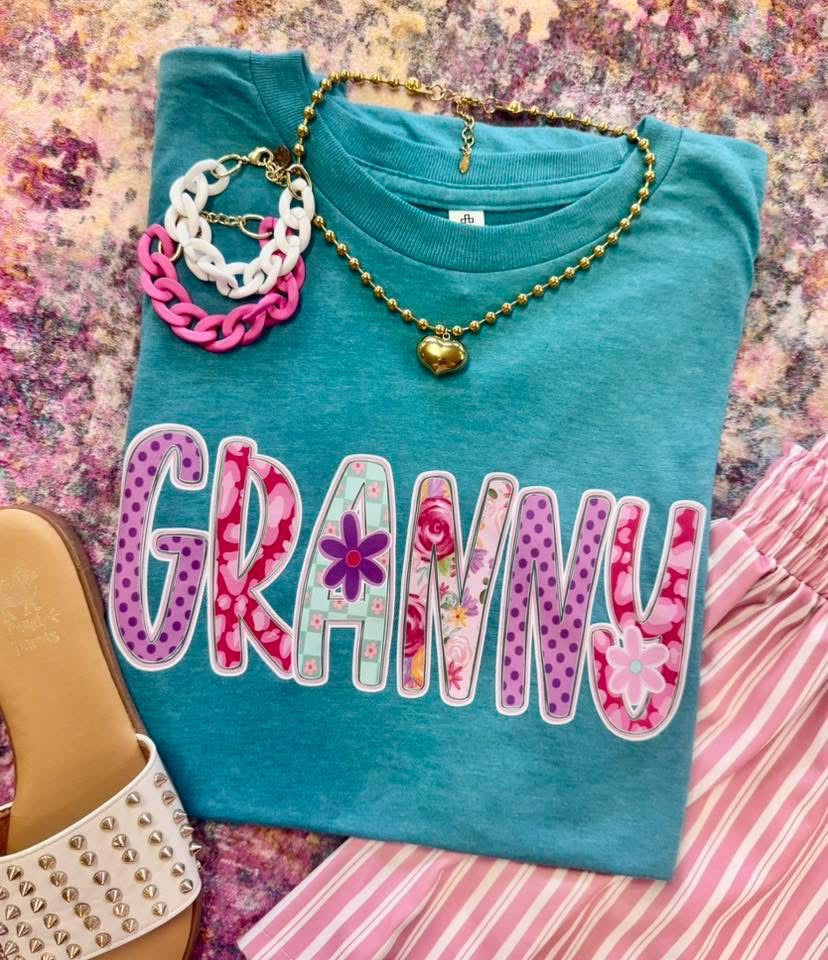 Floral Custom Name Tees