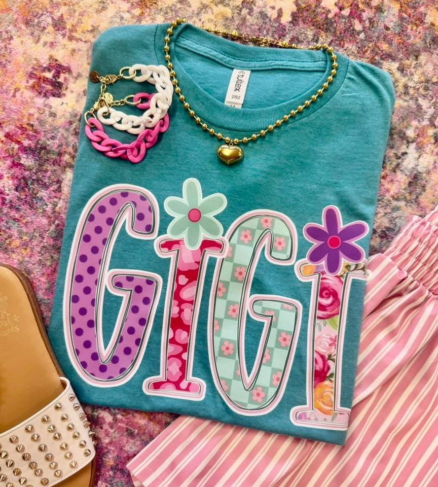 Floral Custom Name Tees
