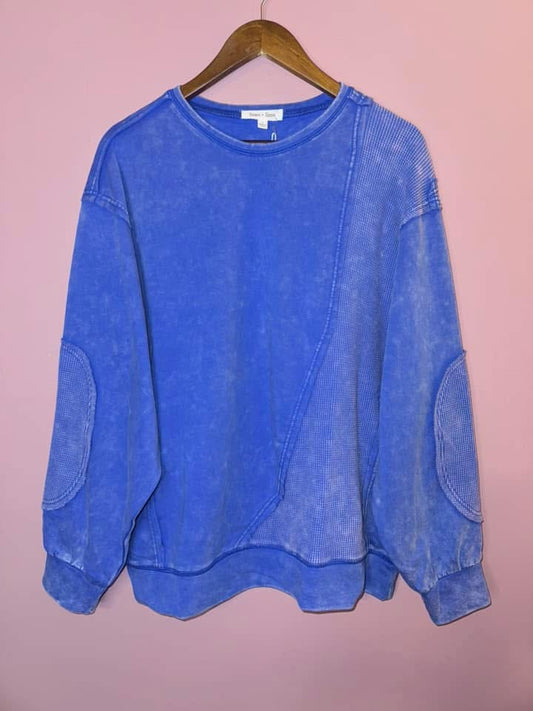 Royal Patchwork Pullover